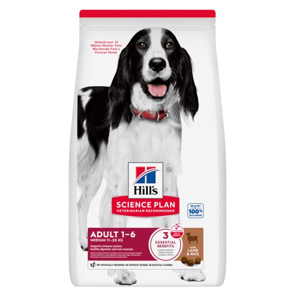 Hill's Science Plan Mature Adult Medium Breed Dry Dog Food with Lamb and Rice 2.5kg