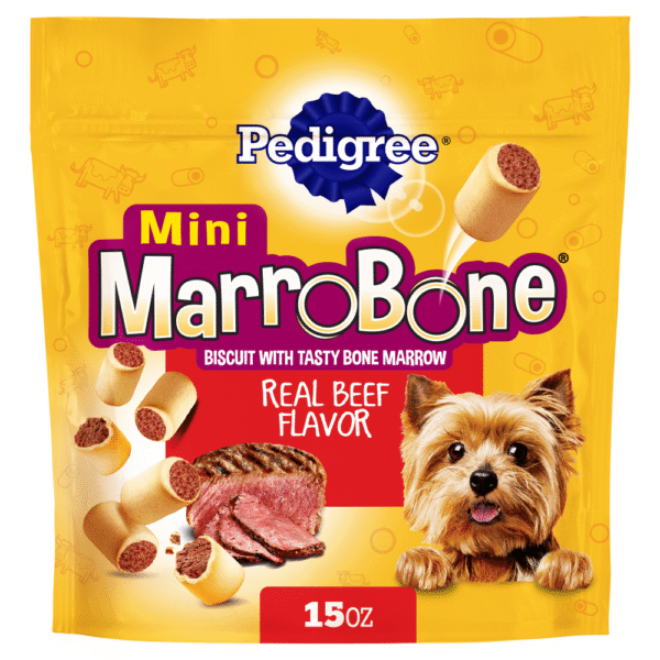 MARROBONE Toy & Small Dog Treats, Real Beef Flavor