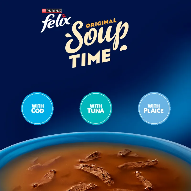 Felix Soup Time Saver Pack 48 x 48g - Voucher available Fish Selection - Image 2